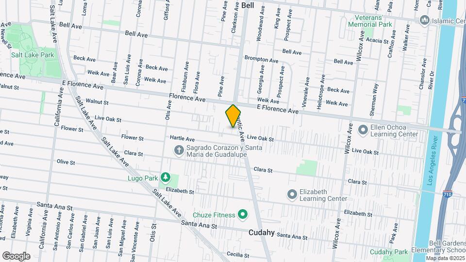 4449 Live Oak St Map and Location Details