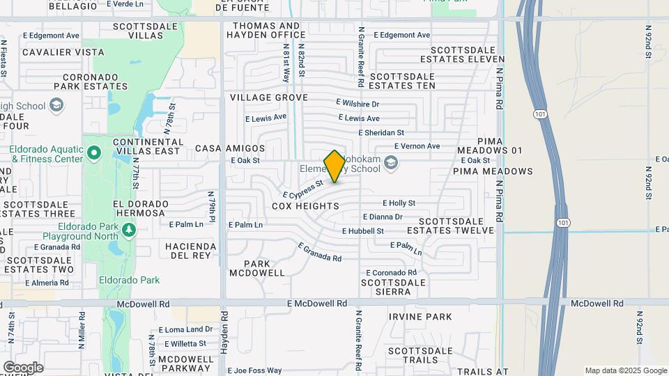8324 E Monte Vista Rd Map and Location Details