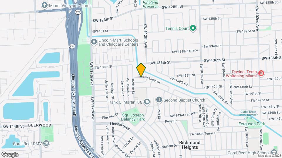 11230 SW 138th St Map and Location Details