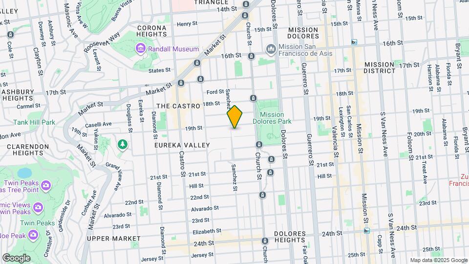 617 Sanchez St Map and Location Details