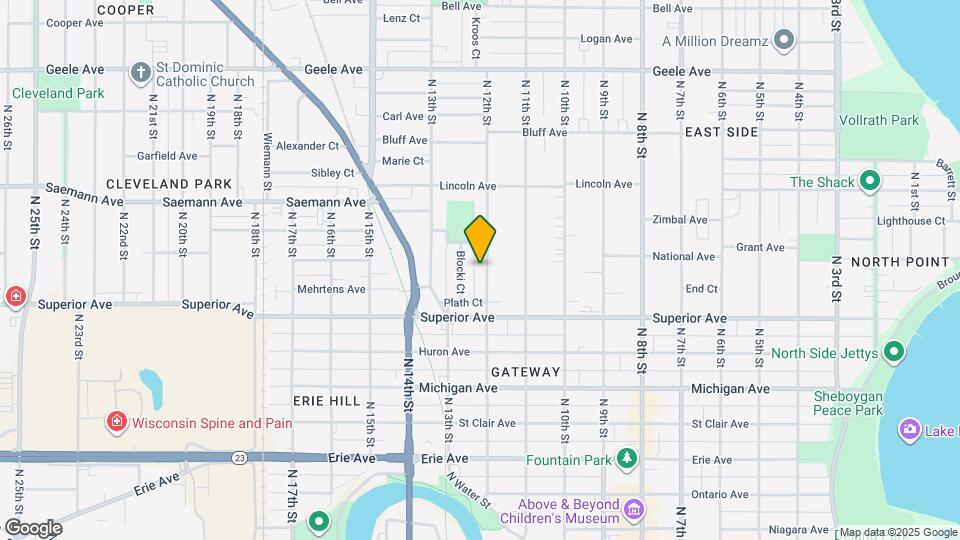 1614 N 12th St Map and Location Details