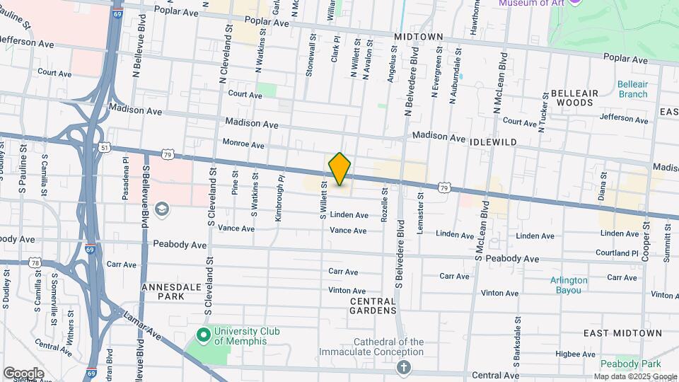 1572 Eastmoreland Ave Map and Location Details