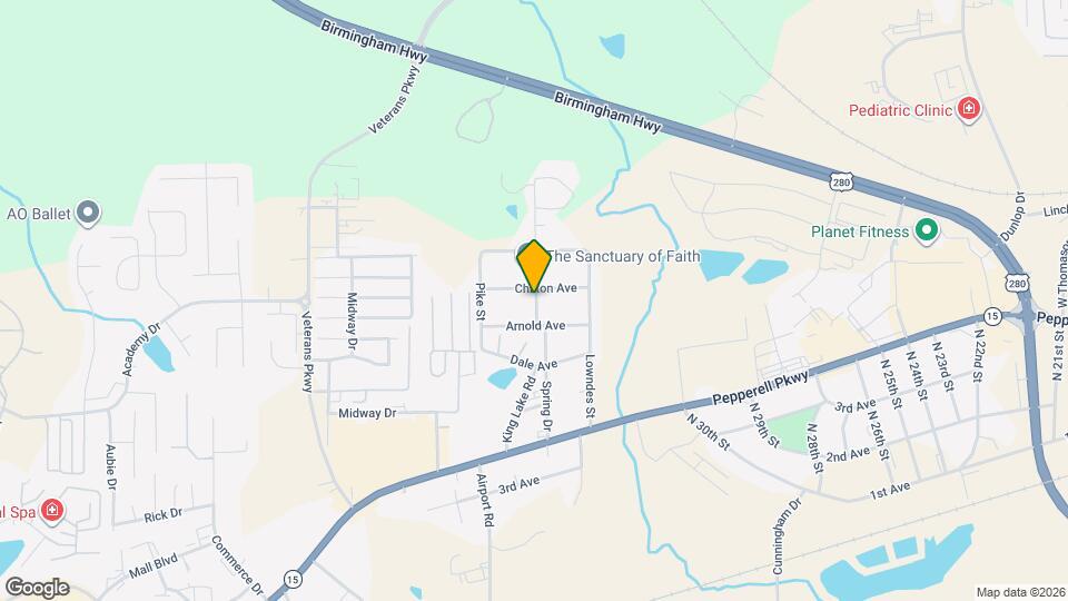 1302 Spring Dr Map and Location Details