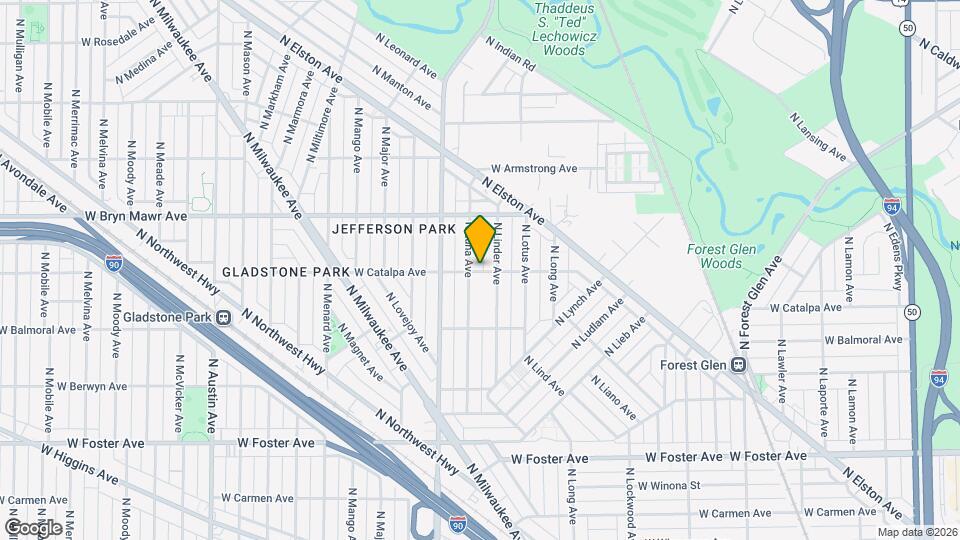 5501 N Luna Ave Map and Location Details