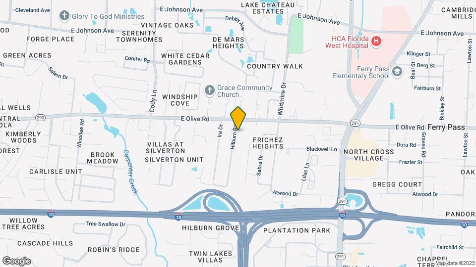 1401 Hilburn Rd Map and Location Details