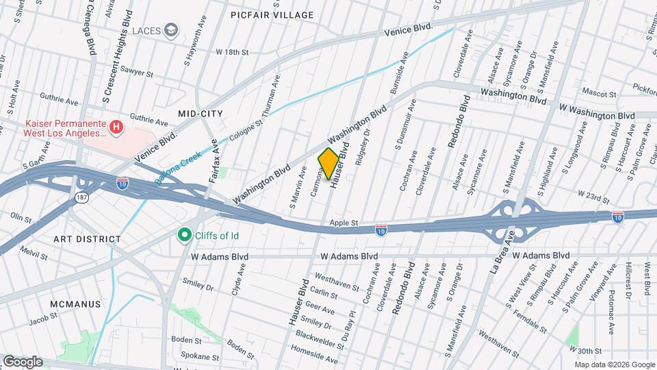 2303 1/2 Hauser Blvd Map and Location Details