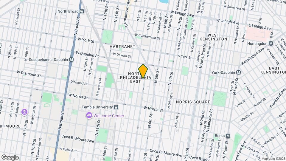 2166 N 7th St Map and Location Details