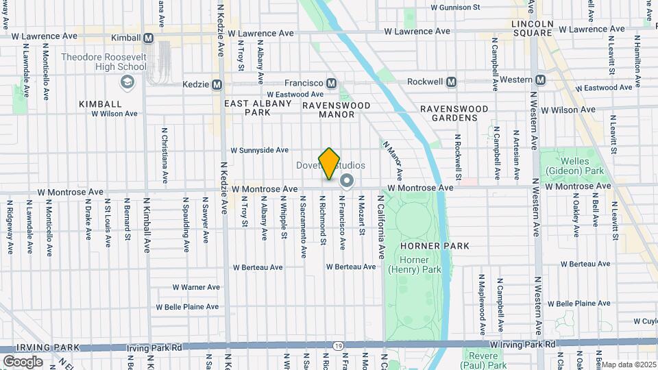 2910-2916 W Montrose Ave Mapa y Detalles de la Ubicación