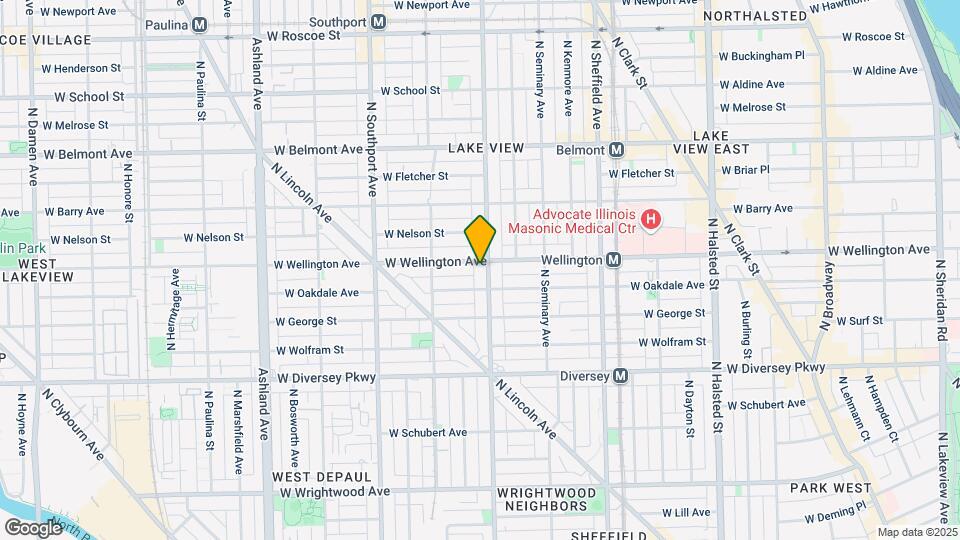 2952 N Racine Ave, Unit 1A Mapa y Detalles de la Ubicación