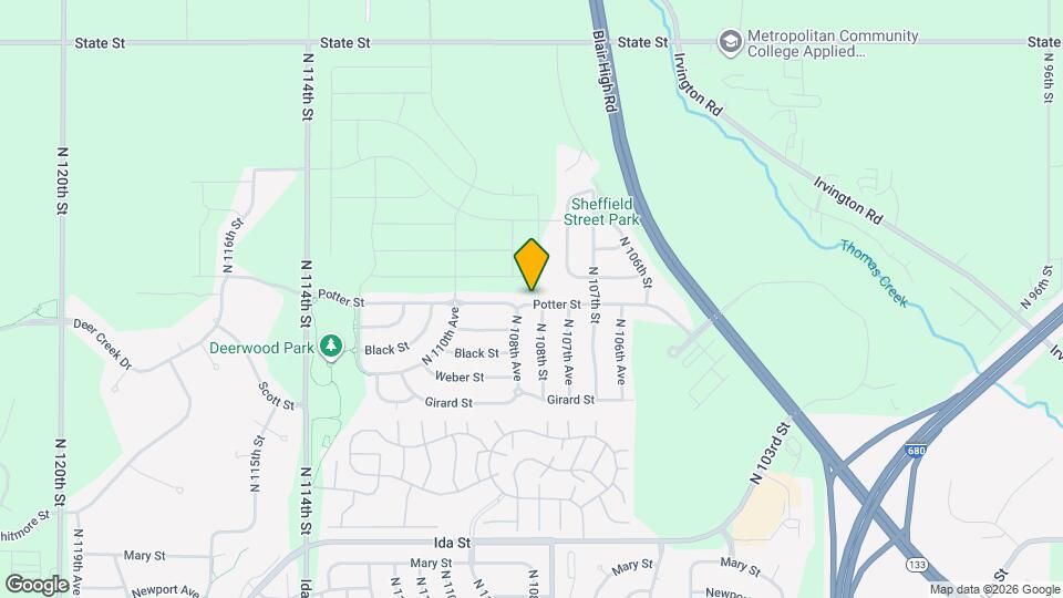 10814 Potter St Map and Location Details