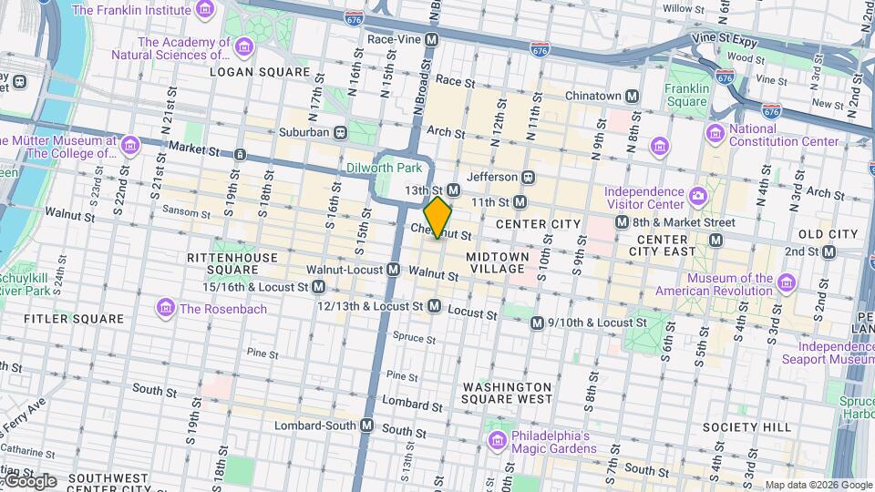 104 S 13th St Map and Location Details