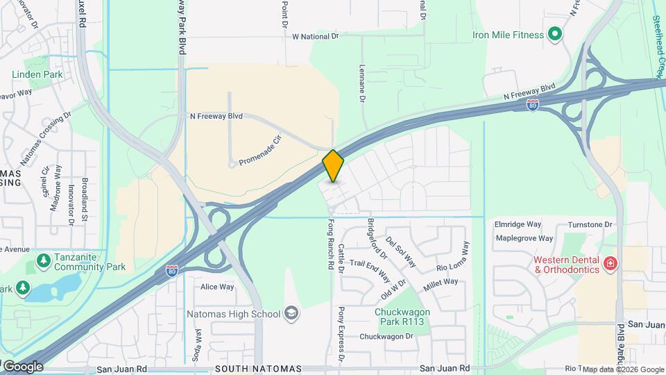 3843 Bridgemeadow Way Map and Location Details