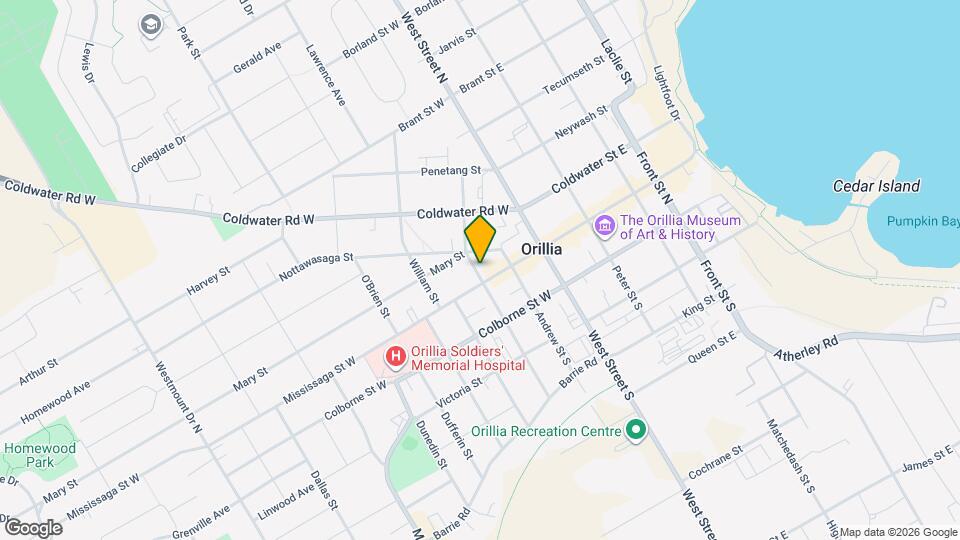 16 Albert St N Map and Location Details