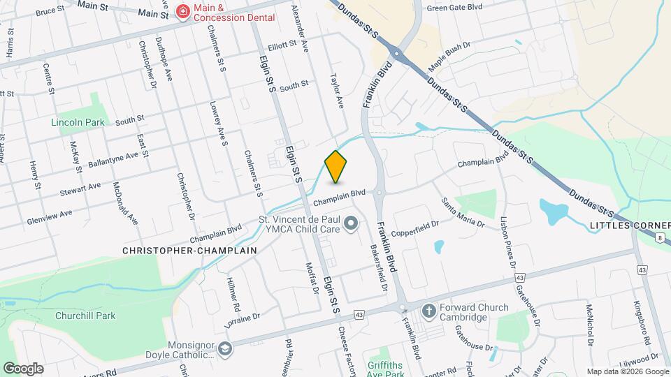 400 Champlain Blvd Map and Location Details