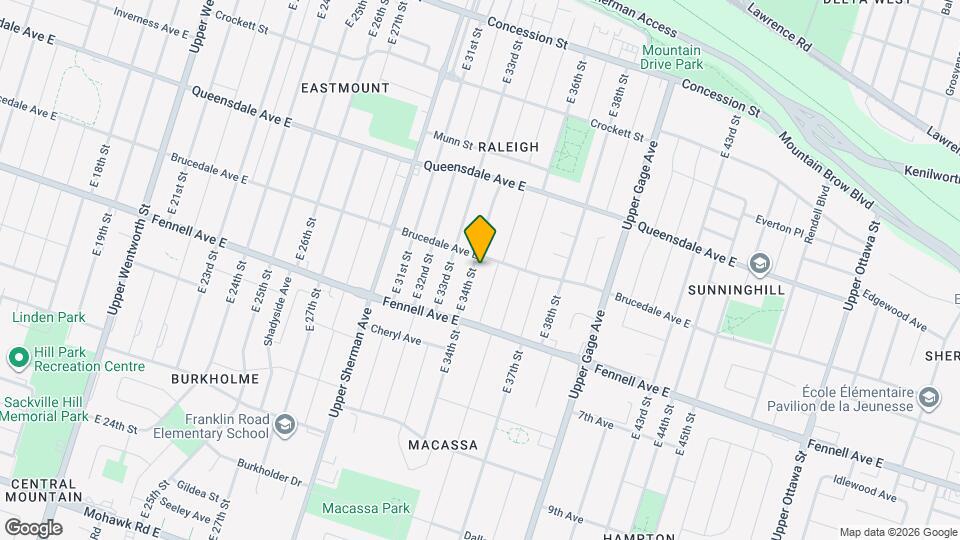 255 E 34th St Map and Location Details