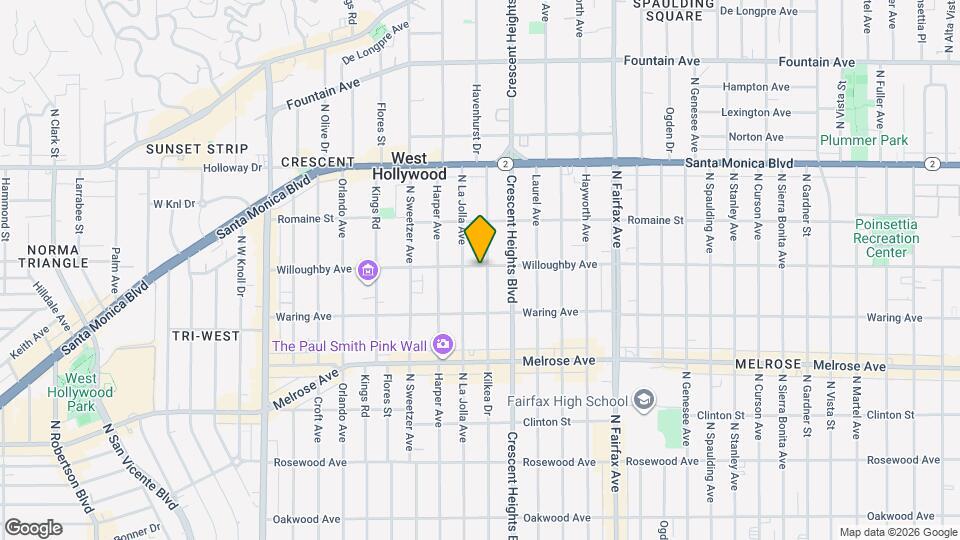 853 N Kilkea Dr Map and Location Details