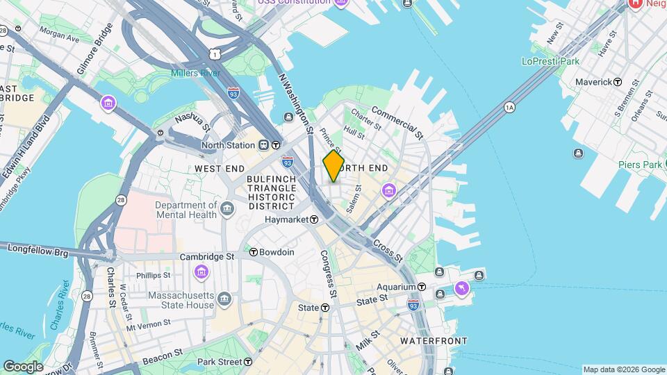 99 Endicott St, Unit 1 Mapa y Detalles de la Ubicación