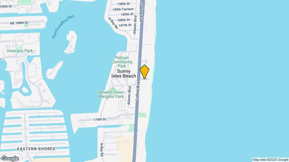 17901 Collins Ave Map and Location Details