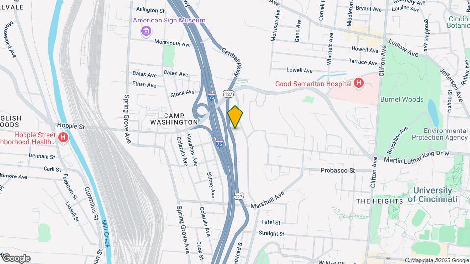 2954 Central Pkwy Map and Location Details