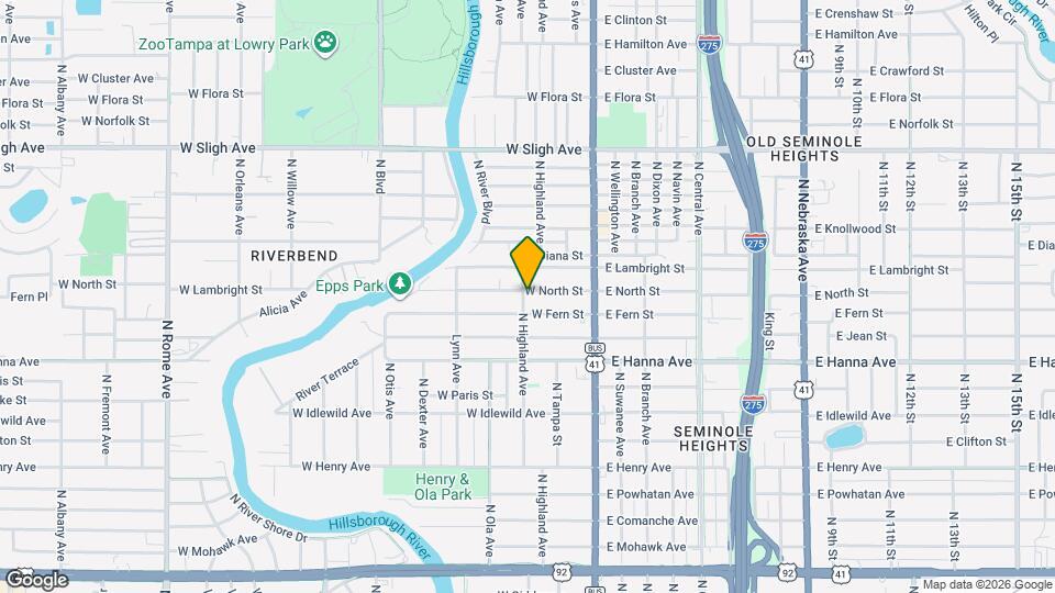 128 W North St Map and Location Details