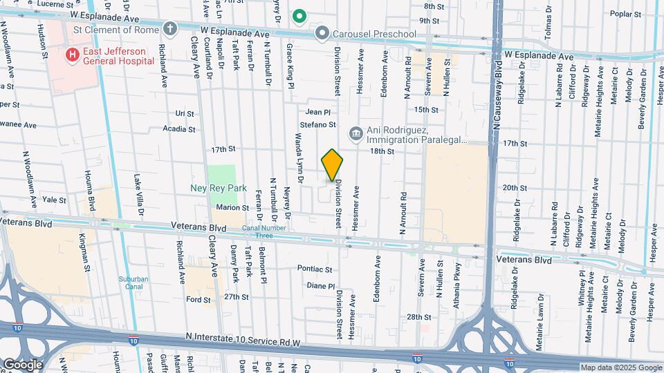 3916 Division St Map and Location Details