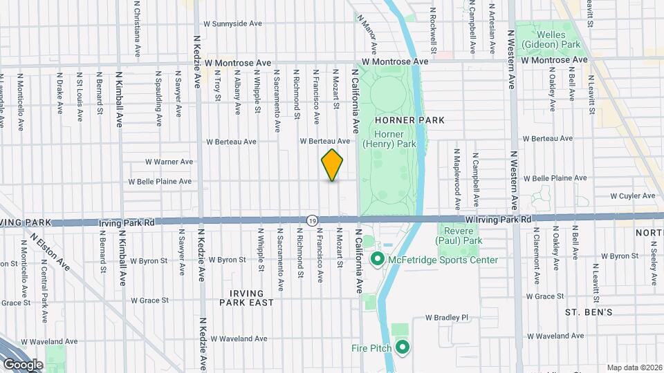 4050 N Mozart St, Unit 3E Map and Location Details