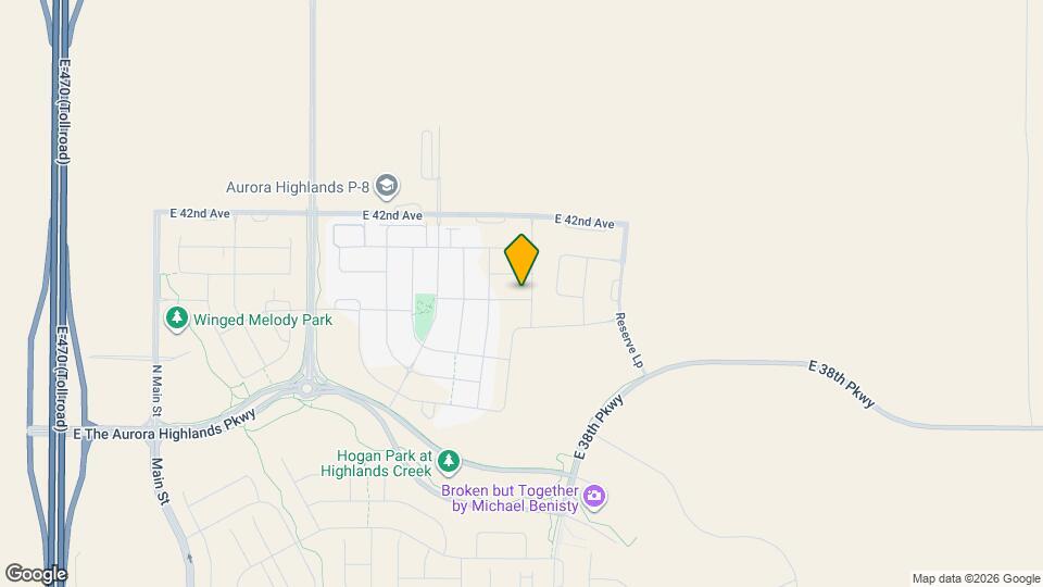 24789 E 39th Ave Map and Location Details