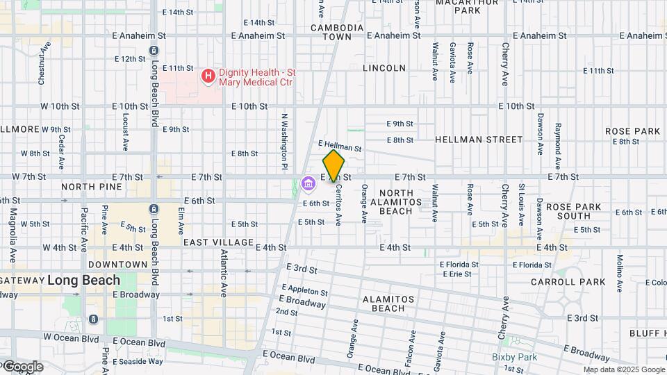 639 Cerritos Ave Map and Location Details