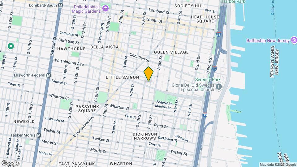 1037 S Fairhill St Map and Location Details