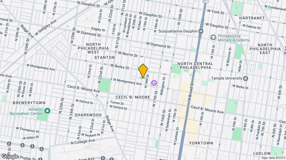 1811 N Gratz St Map and Location Details