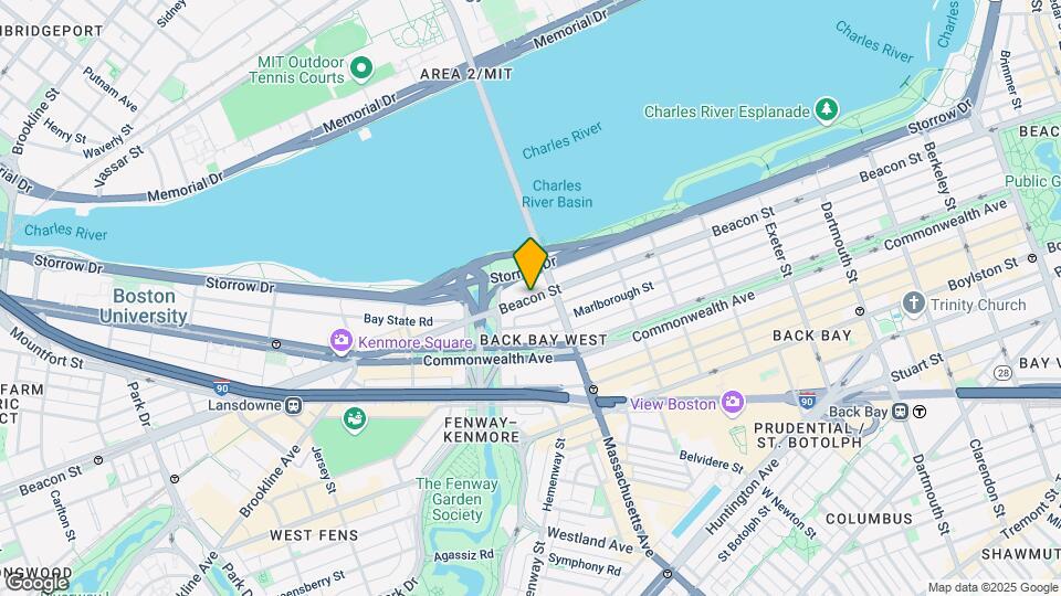 529 Beacon St, Unit 4 Map and Location Details