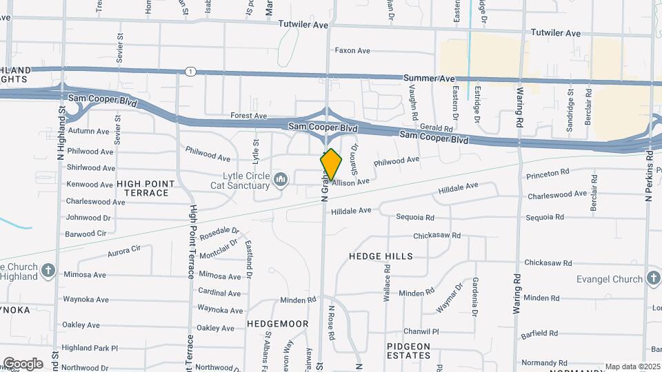 430 N Graham St Map and Location Details