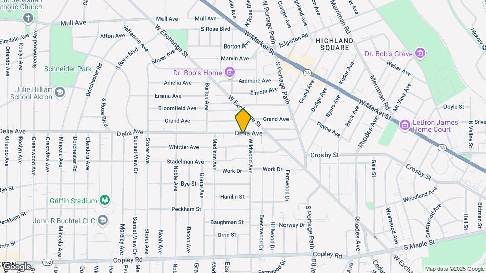 892 Delia Ave Map and Location Details