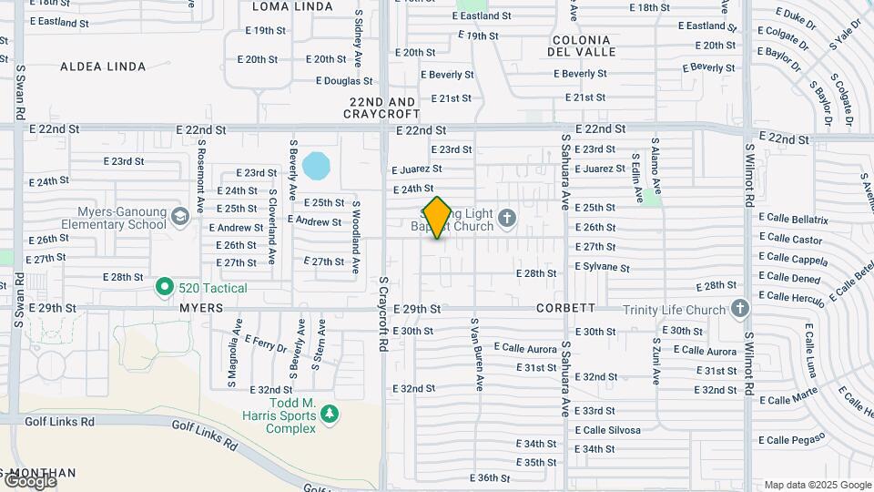 5608 E 26th St Map and Location Details