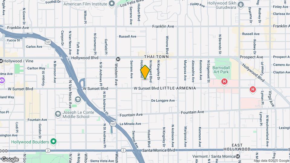1524 N Hobart Blvd Map and Location Details