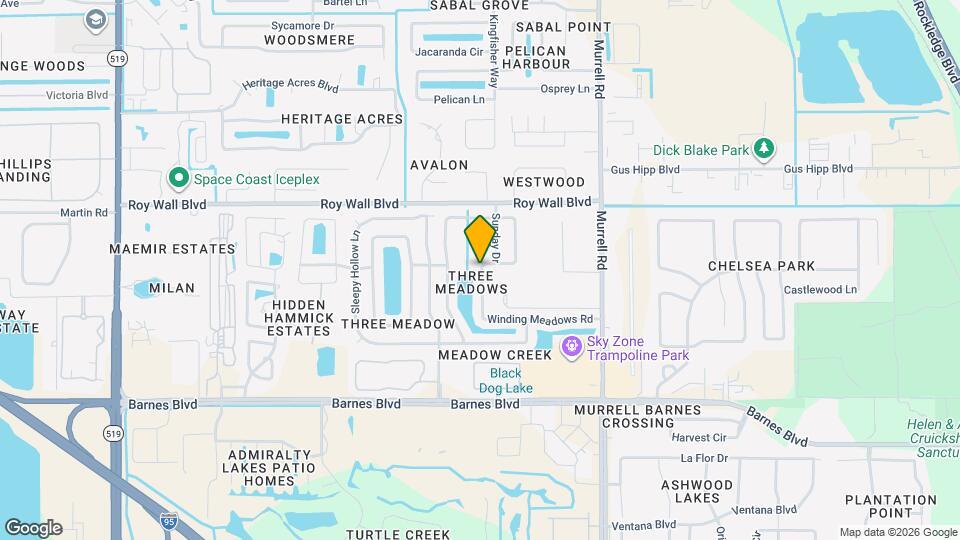 1199 Winding Meadows Rd Map and Location Details