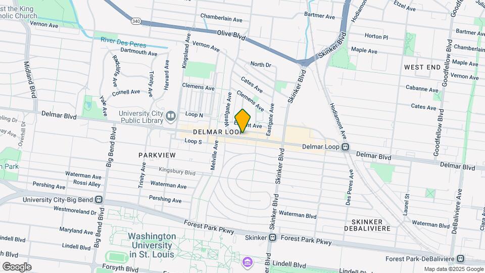 6309 Delmar Blvd Map and Location Details