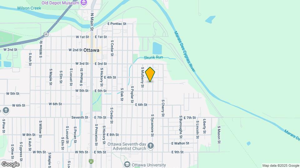 418 S Sycamore St Map and Location Details