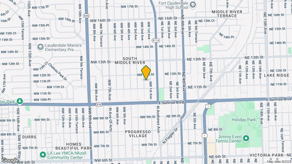 1118 NW 2nd Ave Map and Location Details