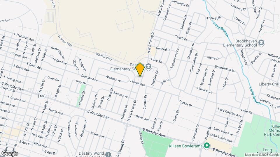 1605 N W S Young Dr, Unit B Mapa y Detalles de la Ubicación