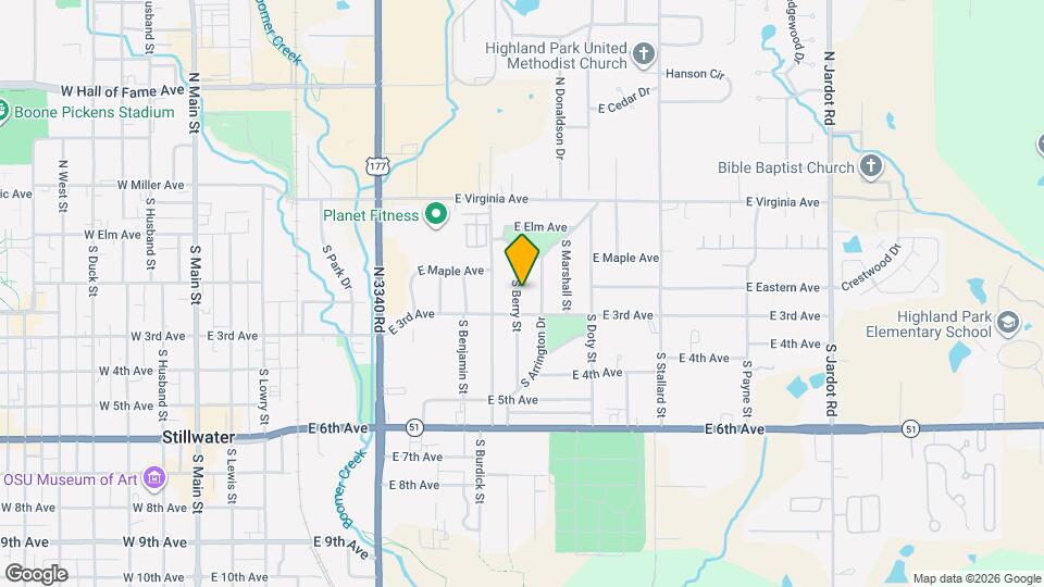 215 S Berry St Map and Location Details