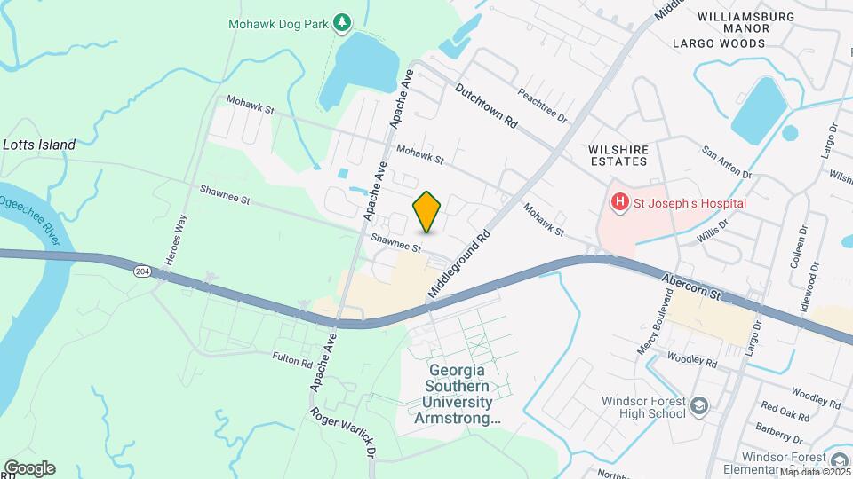 1014 Shawnee St Map and Location Details