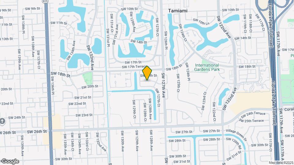 12812 SW 20th St Map and Location Details