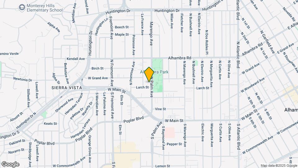 305 N Palm Ave Map and Location Details