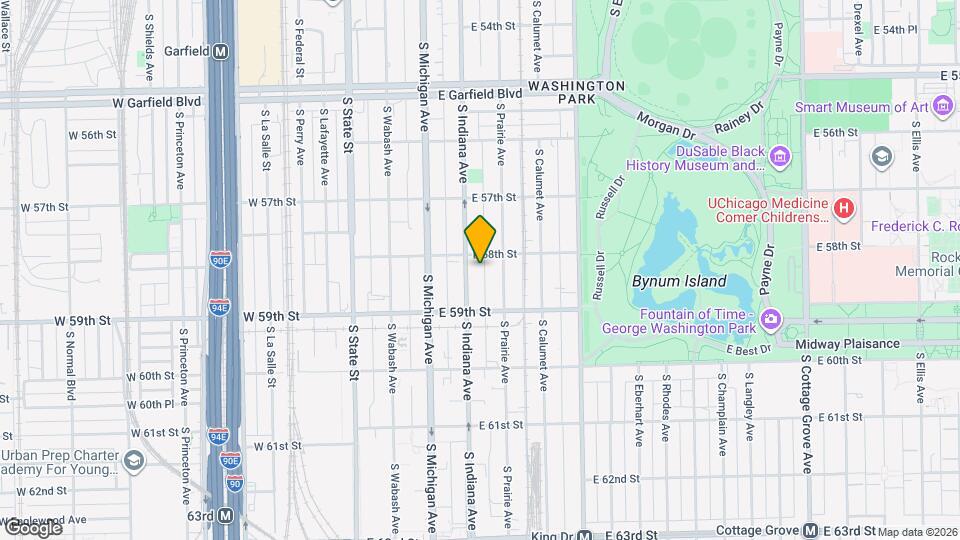 5809 S Indiana Ave Map and Location Details