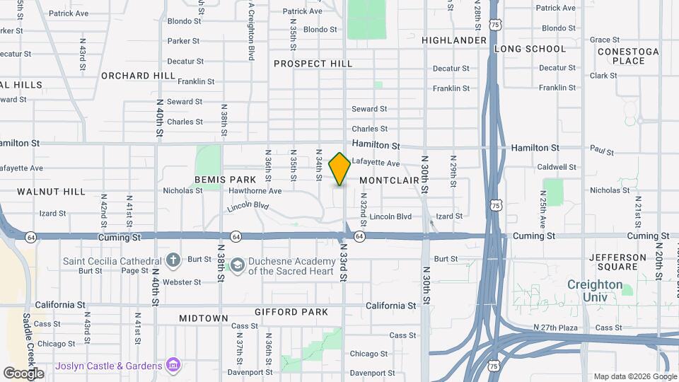 1028 N 33rd St Map and Location Details