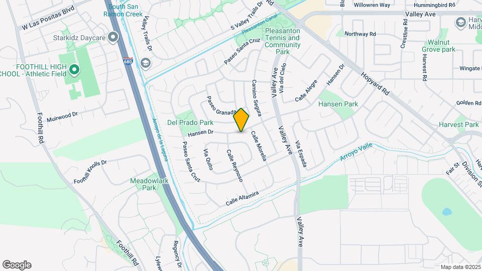 6296 Hansen Dr Map and Location Details