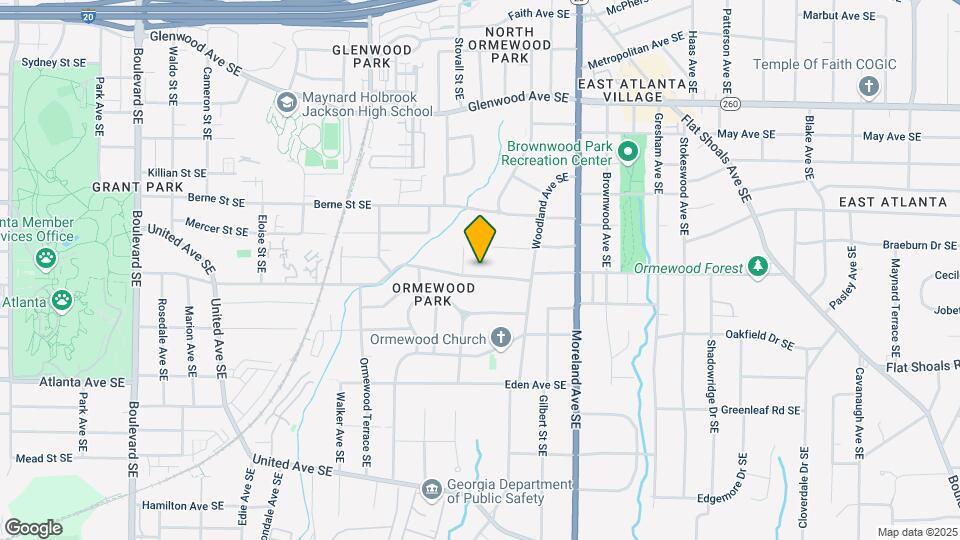 1046 Ormewood Ave SE Map and Location Details