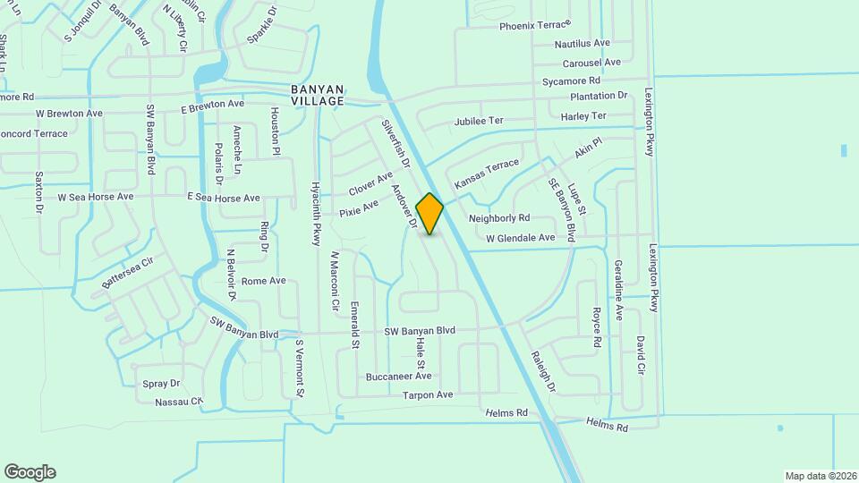 1305 Andover Dr Map and Location Details