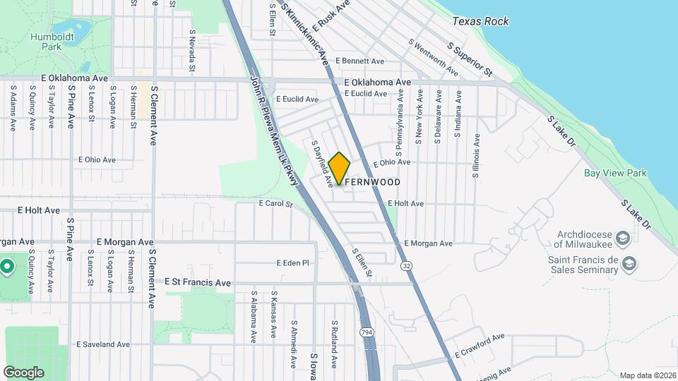 3340 S Dayfield Ave Map and Location Details